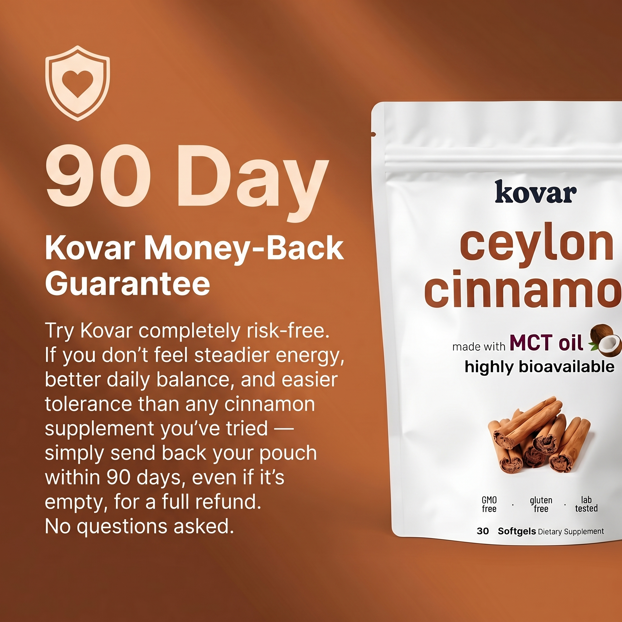 Kovar Ceylon Cinnamon 7200mg – with MCT Oil