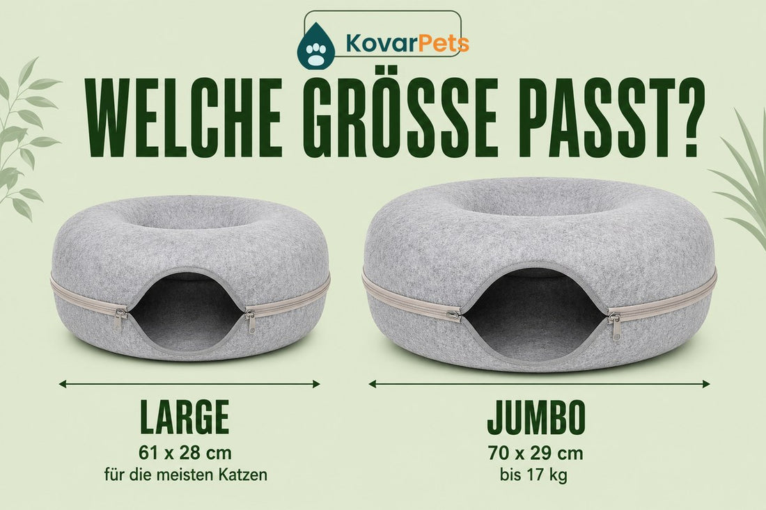 Größenvergleich Large und Jumbo