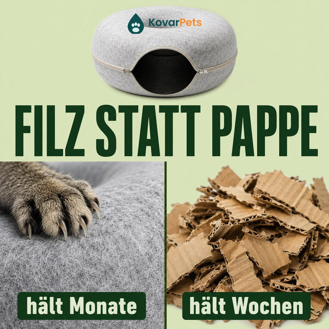 Filz statt Pappe